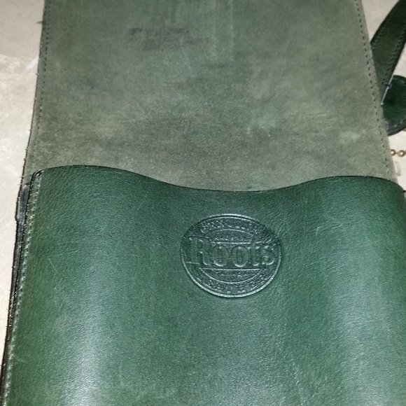 Roots Bags Vintage Roots Crossbody Purse Green Leather Poshmark